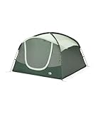 THE NORTH FACE Sequoia 4 Tent - Four-Person Waterproof Camping Tent, Spacious & Easy to Set Up, 2 Zipper Doors, Agave Green/Granny Smith, One Size