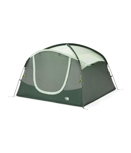 THE NORTH FACE Sequoia 4 Tent - Four-Person Waterproof Camping Tent, Spacious & Easy to Set Up, 2 Zipper Doors, Agave Green/Granny Smith, One Size