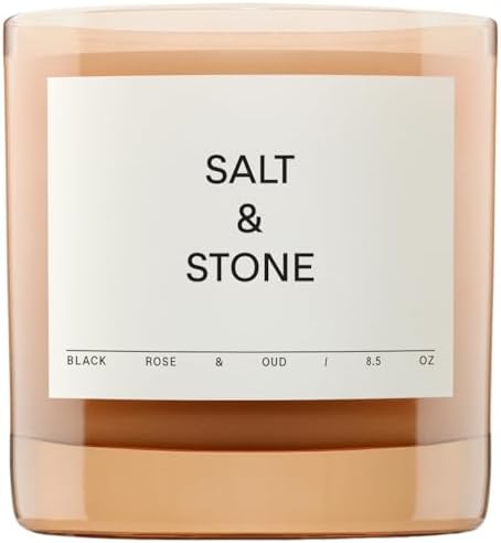 Salt & Stone Scented Candle for Women & Men | Coconut & Soy Blend...
