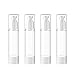 Produktbild bubussv (6er Pack) 50ml Leeren nachfüllbare Spender Plastik-Vakuum Drücken Pumpe Flaschen-Lotion ätherisches Öl Feuchtigkeitscreme Gel Maske Make Up Gesichtsreinigungsmittel