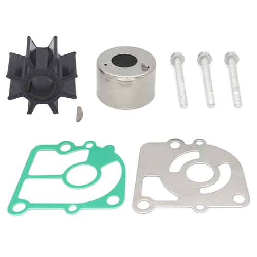 Image of 803748Q02 Outboard Water Pump Impeller Kit for Mercury Mariner 9.9 15 HP | Compatible with Nissan Tohatsu 9.9 15 18 20 HP Marine Boat Motor Engine Replacement 803748K02, 8M0122064, 362-87322-1
