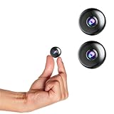 2pcs Only 0.97 inch Hidden Camera with Audio/Video Mini Small Spy Cam Home Indoor Use Night Vision Motion Detection Baby Monitor Wireless Outdoor Nanny espias ocultas WiFi Security Secret (2)