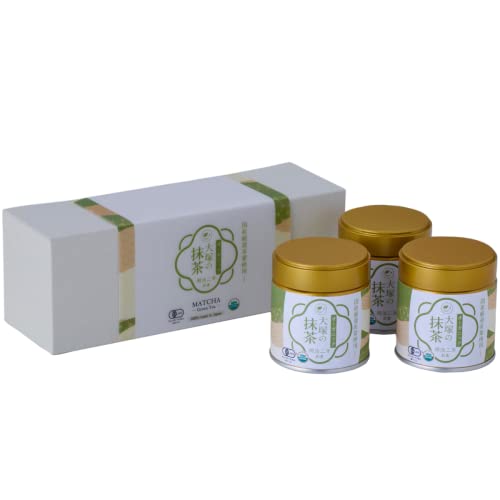 大塚製茶 抹茶 有機 オーガニック ギフトボックス 30g 3缶 粉末 国産 無添加 無農薬 matcha 有機JAS USDA ユーロリーフ