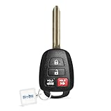 Smart Key Solution Key Fob Remote Replacement Fits for Toyota Corolla 2014 2015 2016 2017 2018 2019/Camry 2014-2017/Tacoma 2016-2018 HYQ12BDM Keyless Entry Remote Control HYQ12BEL H Chip