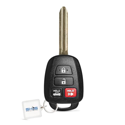 Smart Key Solution Key Fob Remote Replacement Fits for Toyota Corolla 2014 2015 2016 2017 2018 2019/Camry 2014-2017/Tacoma 2016-2018 HYQ12BDM Keyless Entry Remote Control HYQ12BEL H Chip