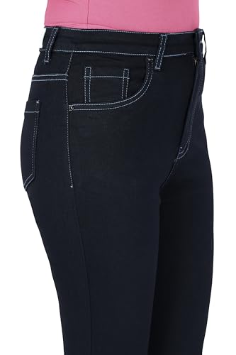 Image of TWGE - Women's Mid Rise Skinny Fit Jeans - Single Button, Stretchable Denim Pants - Ankle Length - Stylish Casual Wear Pack of 1