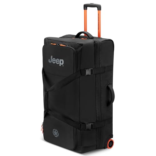 Jeep Js005a Two Wheel Rolling Travel Duffle Bag2