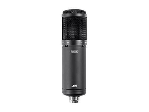 Monoprice LC200 Large Multi-Pattern Studio Condenser Microphone with 34mm Capsule, Shock Mount and Hard Carrying Case - Stage Right Series