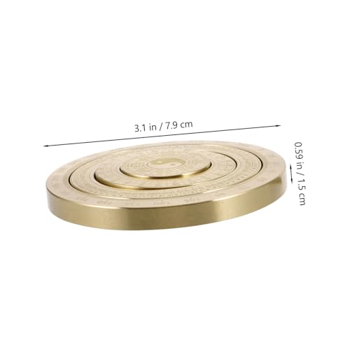 Compass Metal Mini Bagua Feng Shui Portátil de Cobre miniatura 2