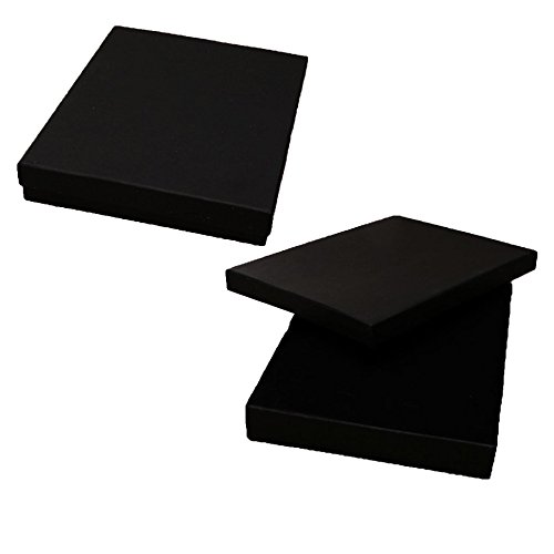 Widdle Gifts Ltd Black 18cm x 14cm Jewellery Gift Box - Necklace Bracelets Pendant Ear Ring Sets