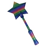 Fairy Pay Wand, Tap to Pay Credit Card Holder, 3D Printed Star Wand for Contactless Payment, Easy Checkout Card Holder with Secure Fit for Self-Checkout, Drive-Thru, Stores & Cafes (Rainbow)