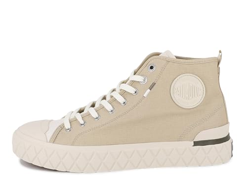 Image of Palladium Unisex Palla Ace Mid Organic Canvas Lace Up Sneaker