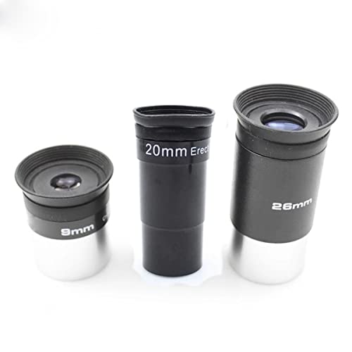 Kits de oculares de 1,25 pulgadas con lentes de 9 mm, 20 mm y 26 mm para telescopio astronómico