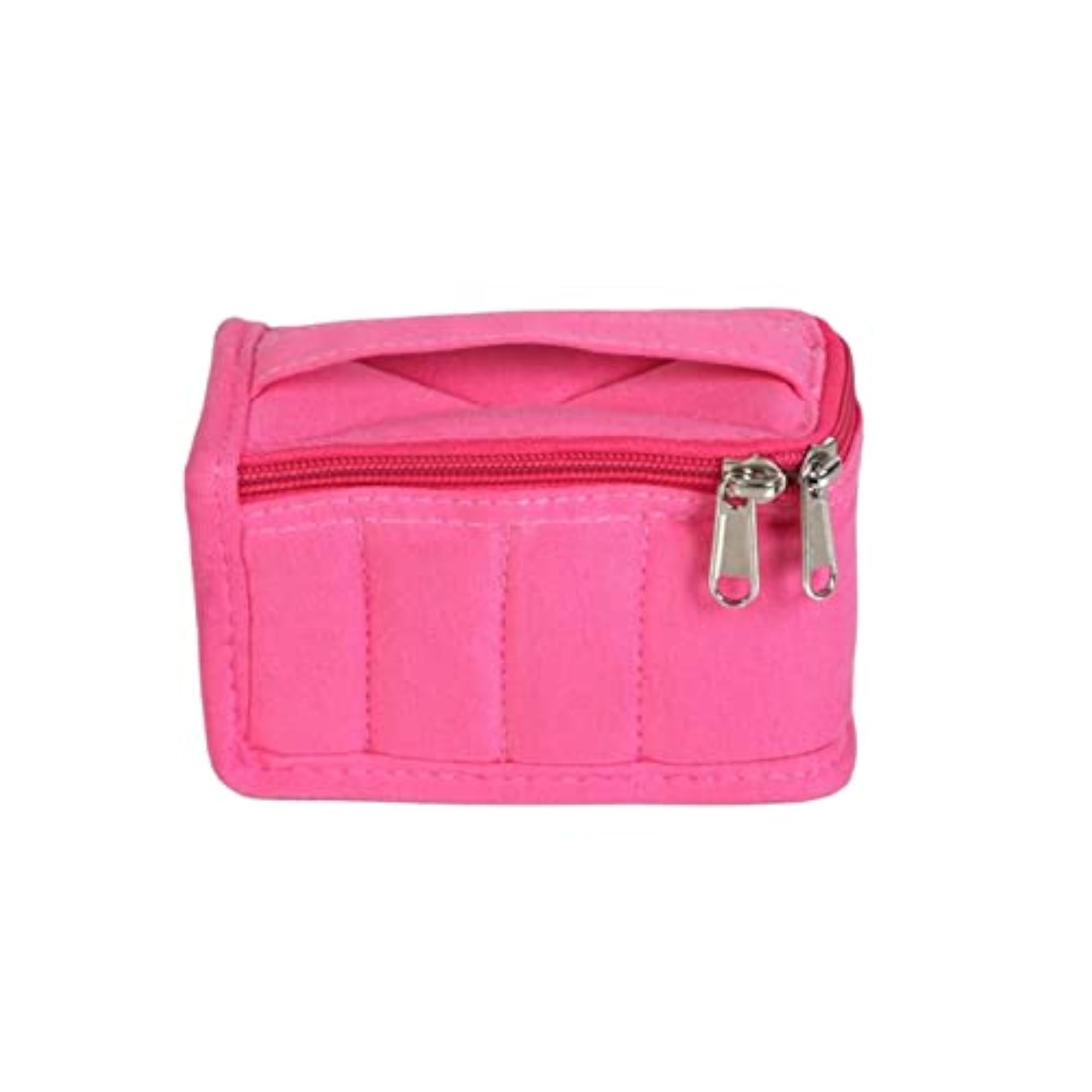 Pink Makeup Bag for Cosmetics and Brushes, Anniversary Gift