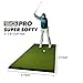 SIGPRO Super Softy 4' x 9' Golf Mat 2 3/8 Inches Thick with XL Softy Hitting Strip | Dual Stance Mat for R & L Handed Golfers | Commercial-Grade Rubber Tile Base | Replaceable 12