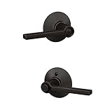 Schlage F40 LAT 716 Latitude Privacy Lever, Aged Bronze