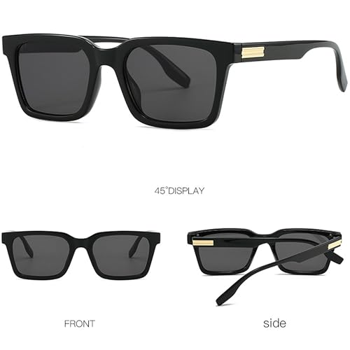 Kursan Trendy Rectangle Sunglasses for Men Women Classic Lightweight Frame Shades4