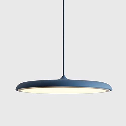 Lustre de salle à manger moderne bleu 40 cm TYKHGFS en métal à tête unique