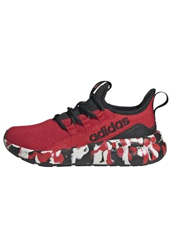 adidas Unisex-Kids Lite Racer Adapt 8.0, Better Scarlet/Black/Grey, 4