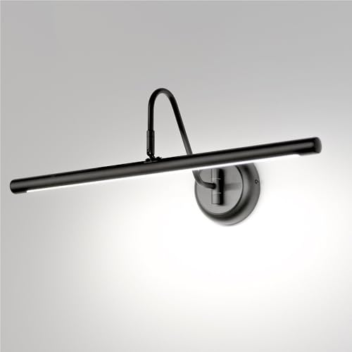 LYOUAE LED Spiegellampe Schwarz 43cm