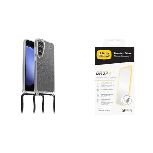 Otterbox React Necklace Samsung S23 FE coque transparente pailletée anti-choc