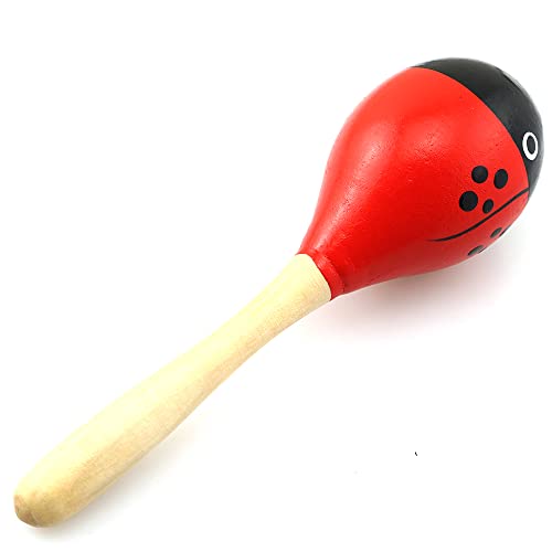 Maracas Bllndx 1Set Bright Vibrant Sound Musical Instrument, Wood Maracito #TOP19