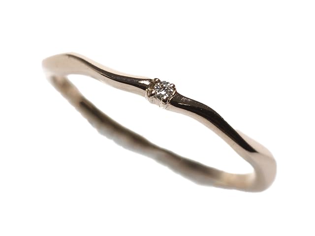 Amazon | [キャンディ] K10PG ダイヤモンド 0.01ct フローレットリング 