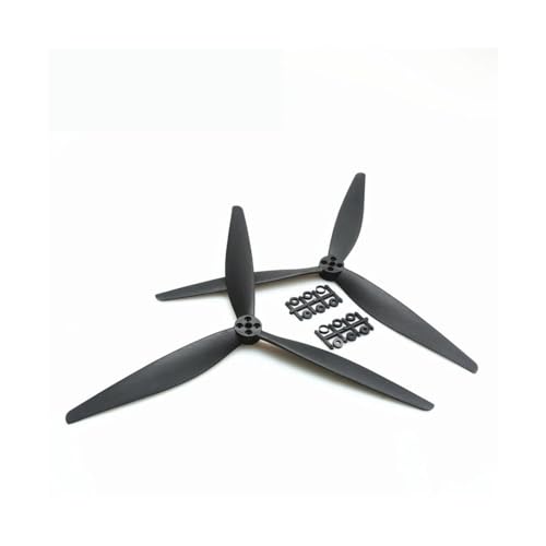 Hélice en nylon 13x8x3 triple pale réduit les vibrations de vol des drones UAV