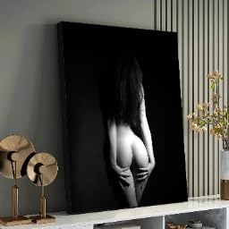 Tableau sur toile femme pour sublimer un salon minimaliste sans cadre