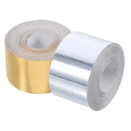 PRETYZOOM 2 rollos Protector de Bordes de Fregadero Autoadhesivo Cinta Selladora para Azulejos Ducha Cocina Baño con Diseño Acero Inoxidable Cepillado