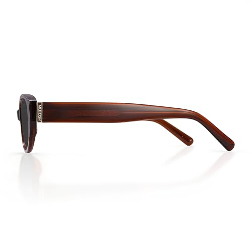 Image of Vintage Narrow Cat-Eye Sunglasses for Women Men, Exclusive Eyewear Brand of EssilorLuxottica