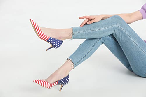 Image of Reindee Lusion Womens Low Kitten Comfortable High Heels Music Note Printed Closed Toe Sexy Pumps Shoes