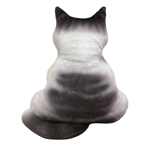 ADOSSY 猫型クッション 猫抱き枕 抱き枕 クッション ぬいぐるみ 添い寝枕 可愛い ネコぬいぐるみ インテリア ネコ型クッション (シャム)