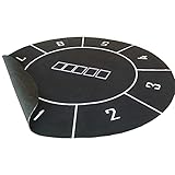 WWWFZS Spieltisch aus FilzPlaying Cards Designer Pokermatte - FüR Den Eigenen Pokertisch - Deluxe Pokertuch – Pokerteppich Pokermatte Schwarz Pokermatte Pokertischaufsätze