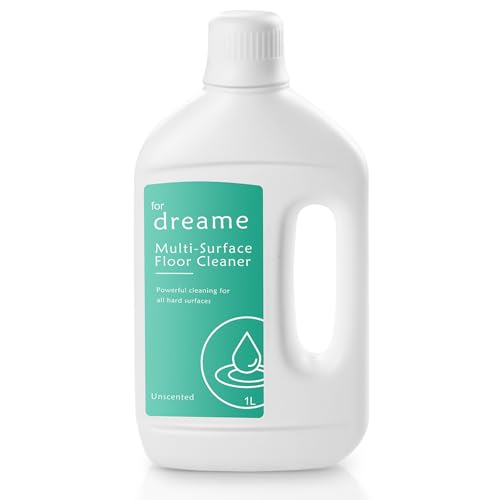 Floor Cleaning Solution Compatible with Dreame Robot Vacuum and Wet Dry Vacuum Cleaner Multi-Surface Cleaner for Hardwood Tile LVP Laminate No Residue Low Foam 33.81 Fl Oz (Unscented)