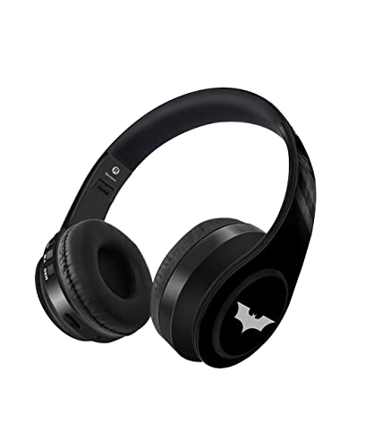 Image of Macmerise Batman On-Ear Bluetooth Headphone with Upto 10 Hours Playback, FM Radio, SD Card, Soft Padded Ear Cushions and Passive Noise Isolation | Decibel Wireless Headphone