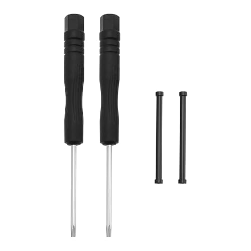 LT Easiyl 1 kit de réparation de goupilles de bracelet de montre avec 2 tiges de vis en métal et 2 tournevis compatibles avec Garmin Fenix 7X/7Xpro/6Xpro/5X Plus/3/3 HR, noir