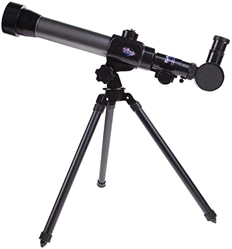 Telescopio refractor astronómico con trípode ajustable para niños miniatura 1