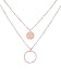 Produktbild a little something® Halskette Belleville | Damen Kette mit 18 Karat Vergoldung (Gold & Roségold) | Inklusive nachhaltiger Geschenkverpackung mit FSC®-Zertifikat