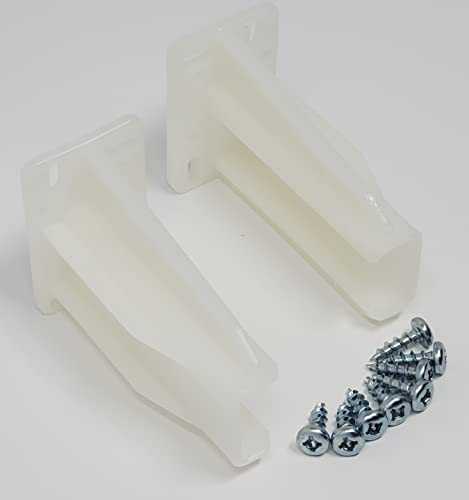 2-Pack White Drawer Slide Rear Socket Blum Euro Cabinet Drawer Slides, Right & Left (Retail Pack) (3)