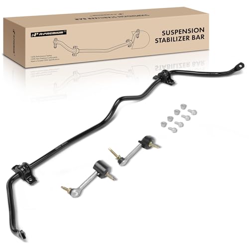 A-Premium [22mm] Rear Suspension Stabilizer Bar Kit with Sway Bar Links Bushing & Bracket Compatible with Ford Explorer Taurus Flex MKS MKT Police Interceptor Sedan Special Service Police Sedan