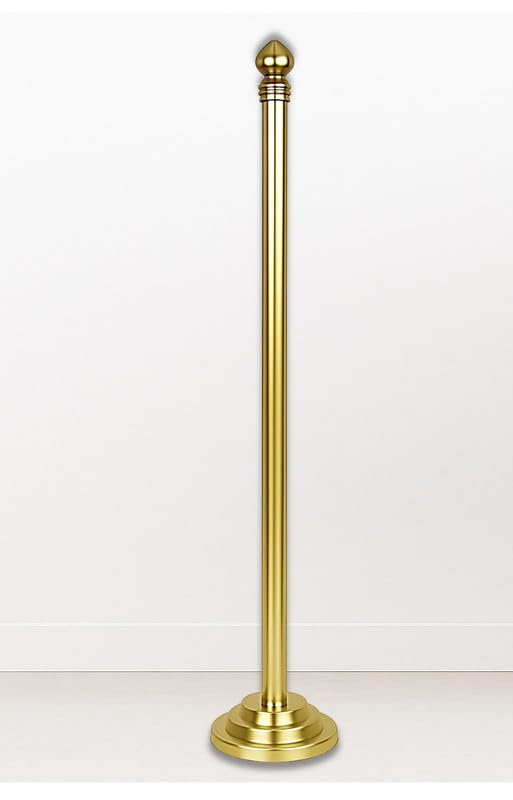 Premium Brass 6 Ft Flag Pole – Indoor Patriotic Display Stand for Office Home Decoration – No Flag Included-image-32
