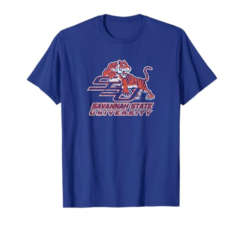 Savannah State University SSU Tigers Distressed Primary T-Shirt