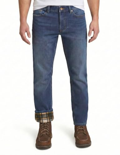 Weatherproof Vintage Fleece Lined Jeans Men - Regular Fit | Soft & Warm Cold Weather Insulated Fleece Winter Pants for Men