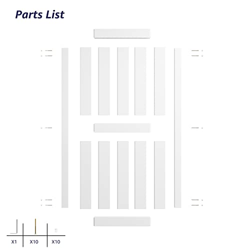Image of 36in x 84in White Sliding Barn Door,Covered with Water-Proof PVC Surface