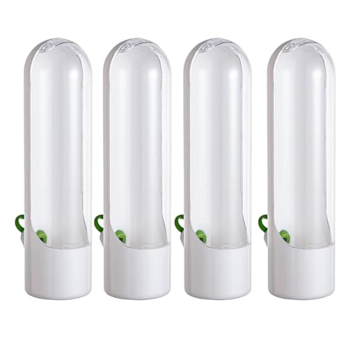 Cilantro Keeper – ABS 6,5 x 8,5 x 25,5 cm, 4 unidades, recipiente de almacenamiento de verduras frescas | Perfecto para cilantro, perejil, romero, tomillo, cocina, encimera, organizador de