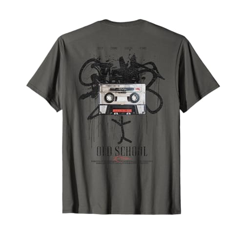 Backprint Streetwear Old School Musik Tape Kassette Mixtape T-Shirt