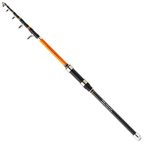 Canne à Pêche Télescopique Daiwa Crossfire 21 T SL - 2.1m, 115g, Lancer 10-40g, Longueur Rangée 57cm - Pour Pêche Carnassier - 7