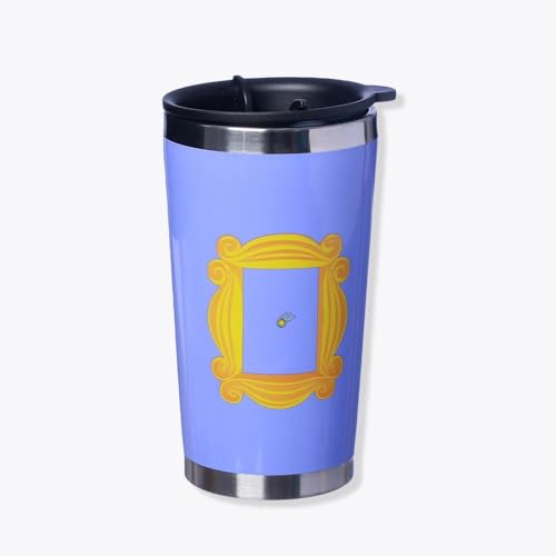 Copo Friends Semi-t&eacute;rmico Moldura De Porta 400ml Com Tampa Para Viagem Oficial WB