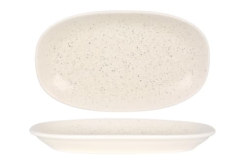 Bonna Placa de servicio - Luca Sand - Porcelana - 29x17 cm - juego de 2